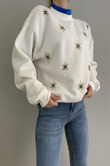 GÖZ NAKIŞLI SWEAT