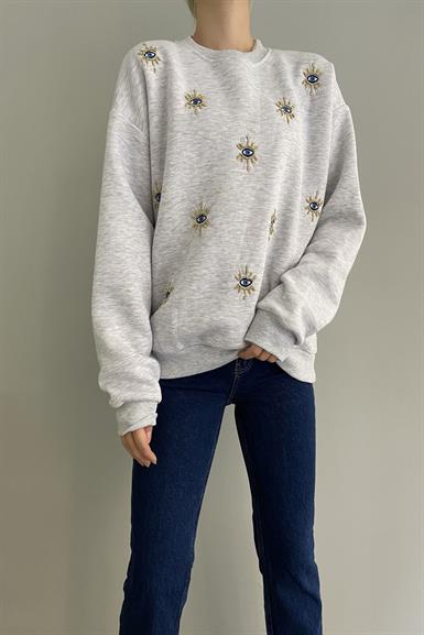 GÖZ NAKIŞLI SWEAT