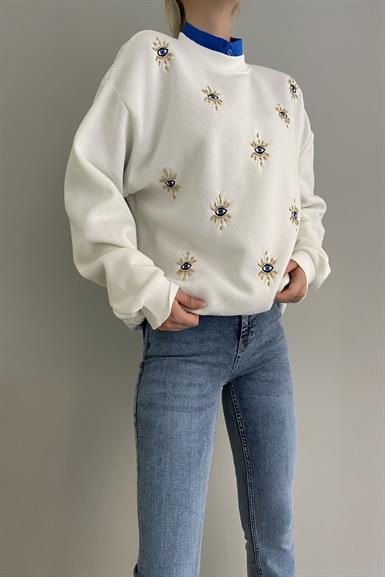 GÖZ NAKIŞLI SWEAT