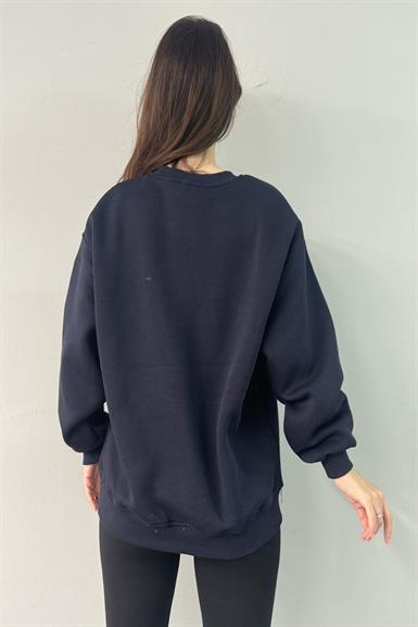 H SUZENE NAKIŞ ETAYLI SWEATSHIRT