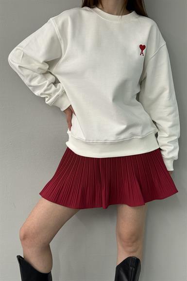 KALP NAKIŞLI SWEATSHIRT
