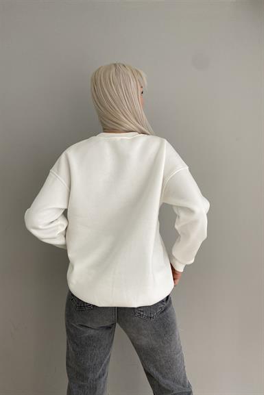 KALP NAKIŞLI SWEATSHIRT