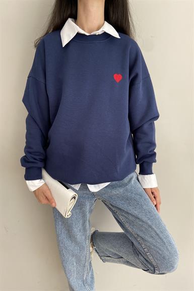 KALP NAKIŞLI SWEATSHIRT