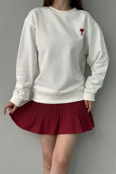 KALP NAKIŞLI SWEATSHIRT