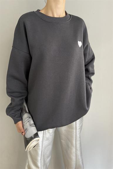 KALP NAKIŞLI SWEATSHIRT