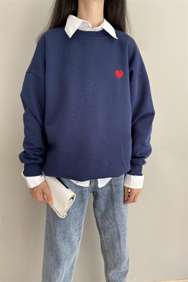 KALP NAKIŞLI SWEATSHIRT