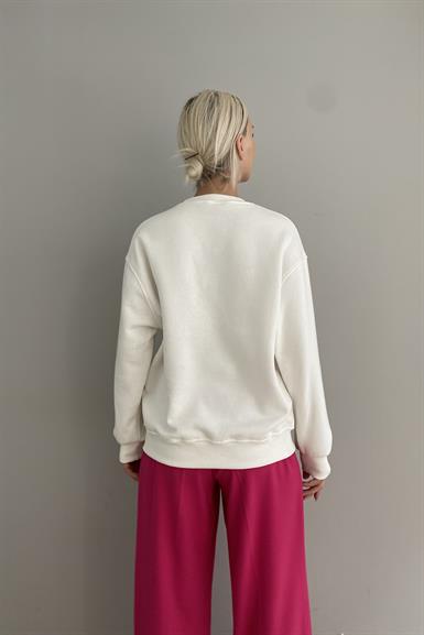 KAPLAN NAKIŞLI SWEATSHIRT