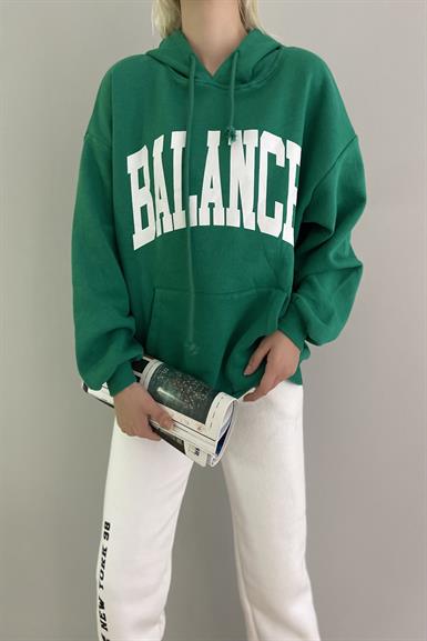 KAPŞONLU BASKILI SWEAT