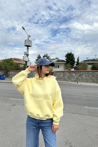 KAPŞONLU CEPLİ SWEATSHIRT