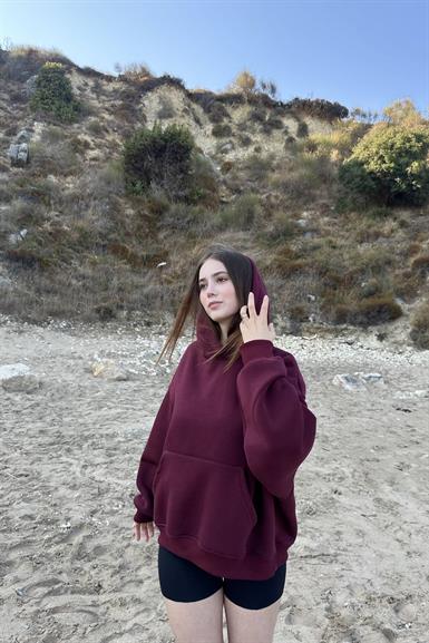 KAPŞONLU CEPLİ SWEATSHIRT