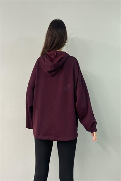 KAPŞONLU MODAL SWEATSHIRT