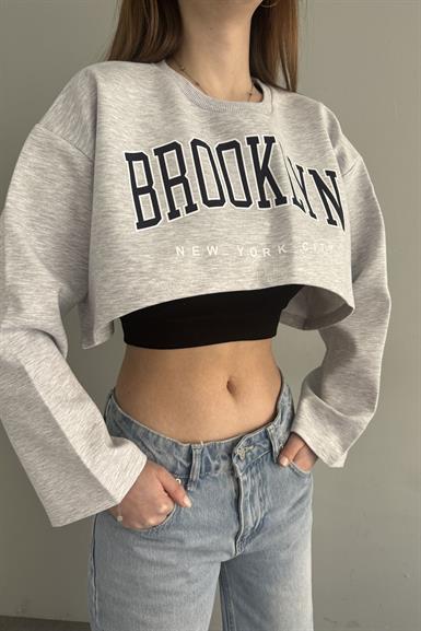 KUMAŞ GARNİLİ SWEATSHIRT