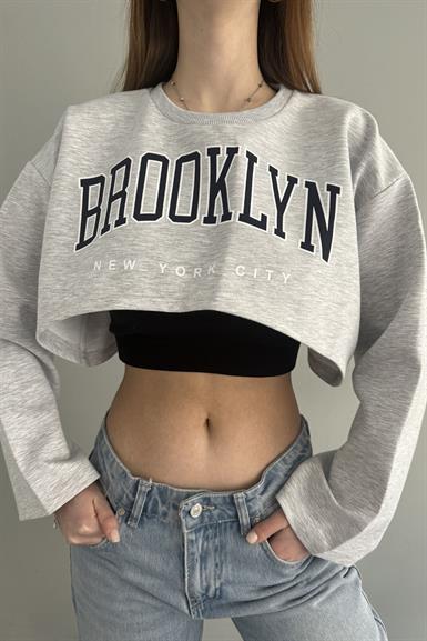 KUMAŞ GARNİLİ SWEATSHIRT