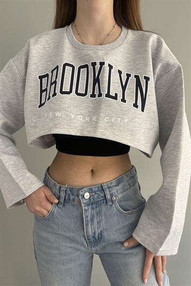 KUMAŞ GARNİLİ SWEATSHIRT