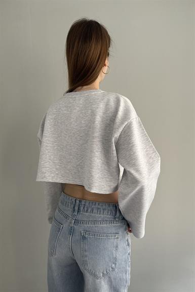 KUMAŞ GARNİLİ SWEATSHIRT