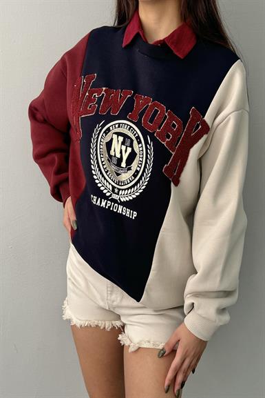 MATCH DETAYLI SWEATSHIRT