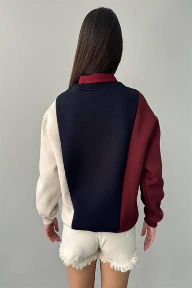 MATCH DETAYLI SWEATSHIRT