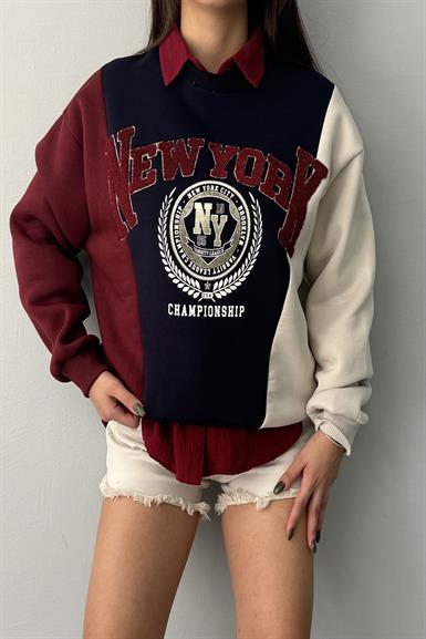 MATCH DETAYLI SWEATSHIRT