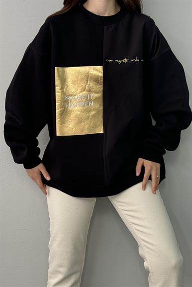MATCHLİ BASKILI SWEATSHIRT