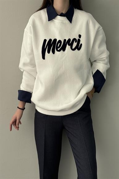 MERCİ NAKIŞ DETAY SWEAT