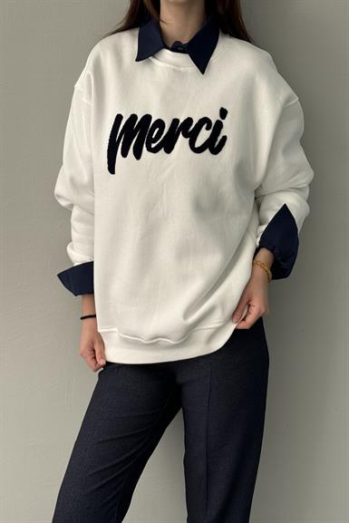 MERCİ NAKIŞ DETAY SWEAT