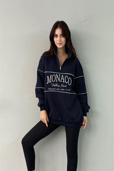 MONACO NAKIŞ DETAY SWEATSHIRT