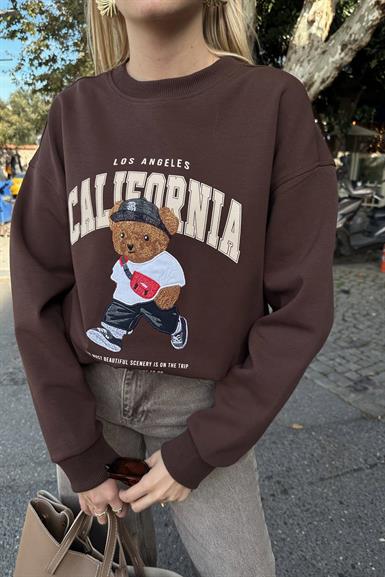 NAKIŞ DETAY SWEATSHIRT
