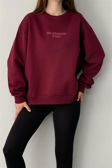 NAKIŞ DETAY SWEATSHIRT