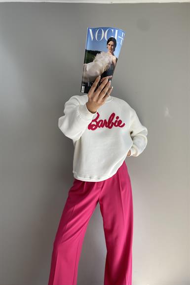 NAKIŞ DETAY SWEATSHIRT