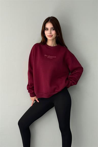 NAKIŞ DETAY SWEATSHIRT