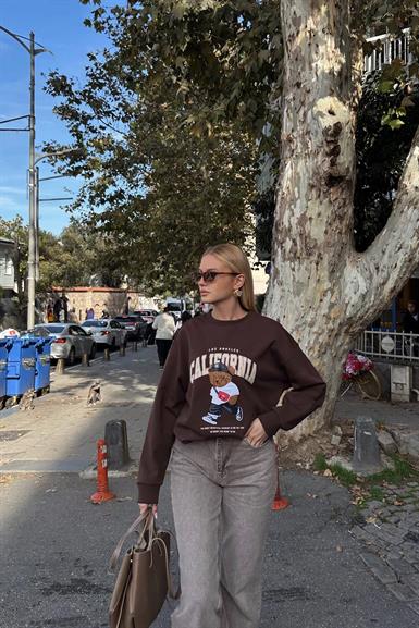 NAKIŞ DETAY SWEATSHIRT