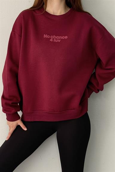 NAKIŞ DETAY SWEATSHIRT