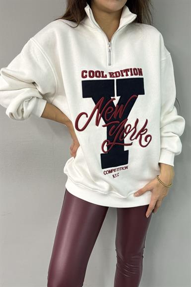 NAKIŞ DETAYLI SWEATSHIRT