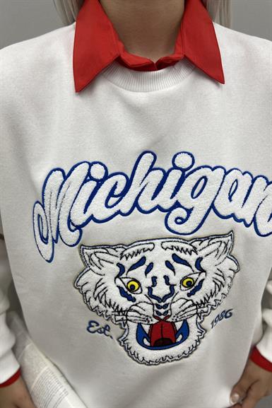NAKIŞ DETAYLI SWEATSHIRT