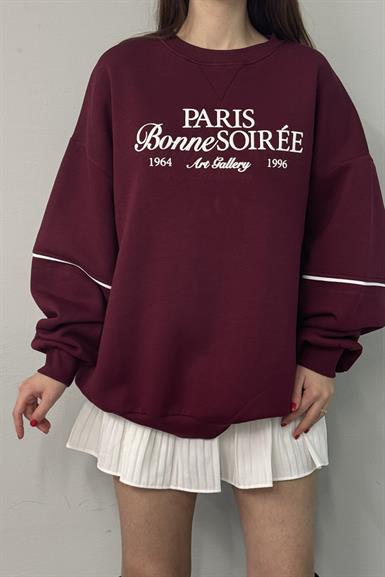 NAKIŞ DETAYLI SWEATSHIRT