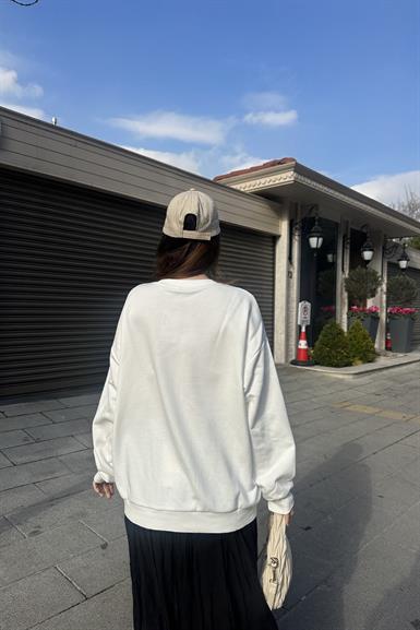 NAKIŞ DETAYLI SWEATSHIRT