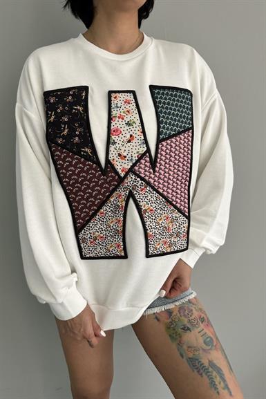 NAKIŞ DETAYLI SWEATSHIRT