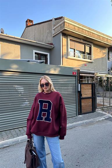 NAKIŞ DETAYLI SWEATSHIRT