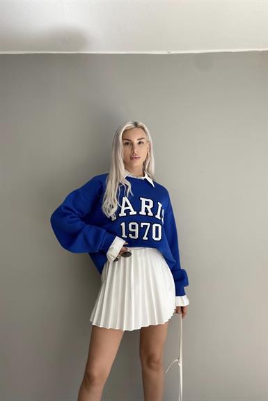 NAKIŞ DETAYLI SWEATSHIRT
