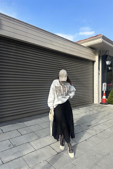 NAKIŞ DETAYLI SWEATSHIRT