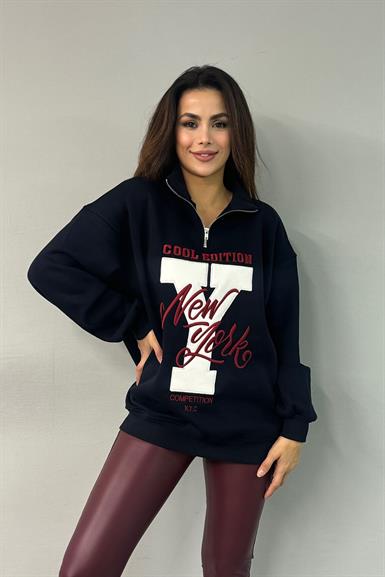 NAKIŞ DETAYLI SWEATSHIRT