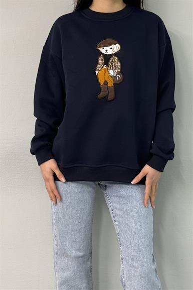 NAKIŞ DETAYLI SWEATSHIRT