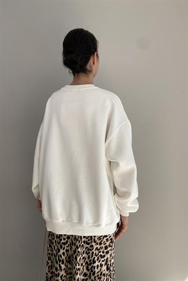 NAKIŞ DETAYLI SWEATSHIRT