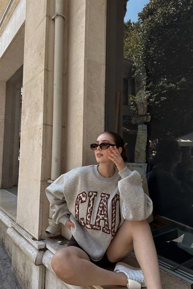 NAKIŞ DETAYLI SWEATSHIRT
