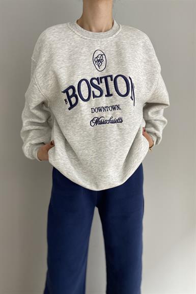 NAKIŞ DETAYLI SWEATSHIRT