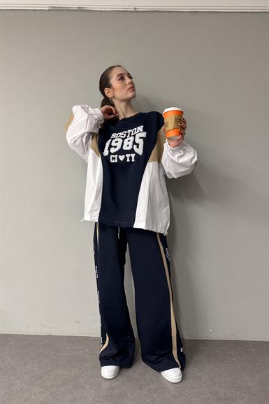 NAKIŞ DETAYLI SWEATSHIRT