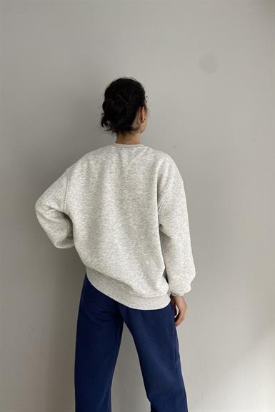 NAKIŞ DETAYLI SWEATSHIRT