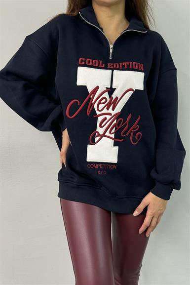NAKIŞ DETAYLI SWEATSHIRT