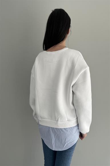 NAKIŞ VE GÖMLEK GARNİLİ SWEATSHIRT