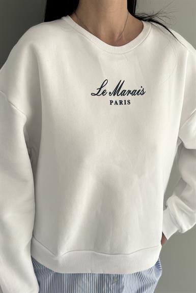 NAKIŞ VE GÖMLEK GARNİLİ SWEATSHIRT